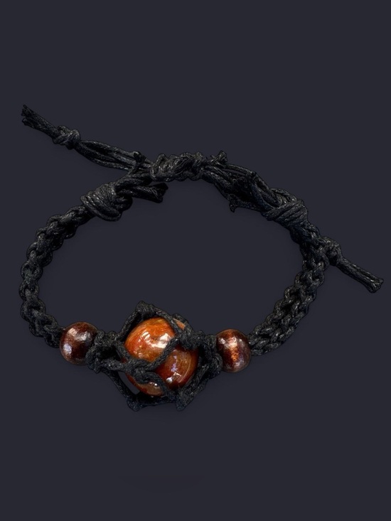 Other - Polychrome Jasper Stone Macrame Bracelet